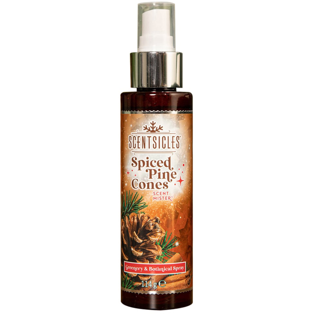 Samuel Alexander Spiced Pine Cone Christmas Scentsicles Spray Mist 114g Image 1
