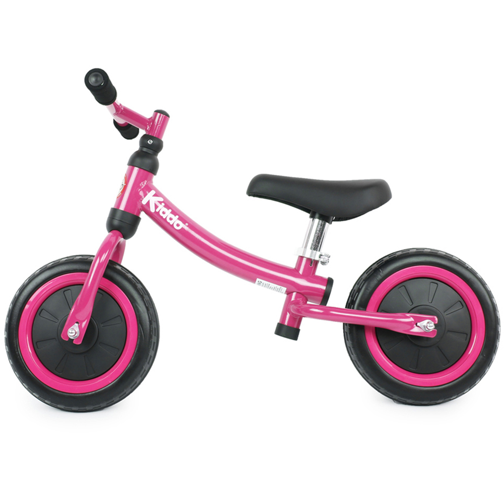 Kiddo Balance Bike For Beginner Training Metal Frame - Pink Image 2