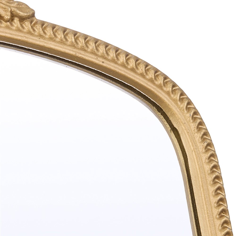 Living and Home Gold Classic Decorative Vanity Mirror with Stand 51 x 41cm Image 6