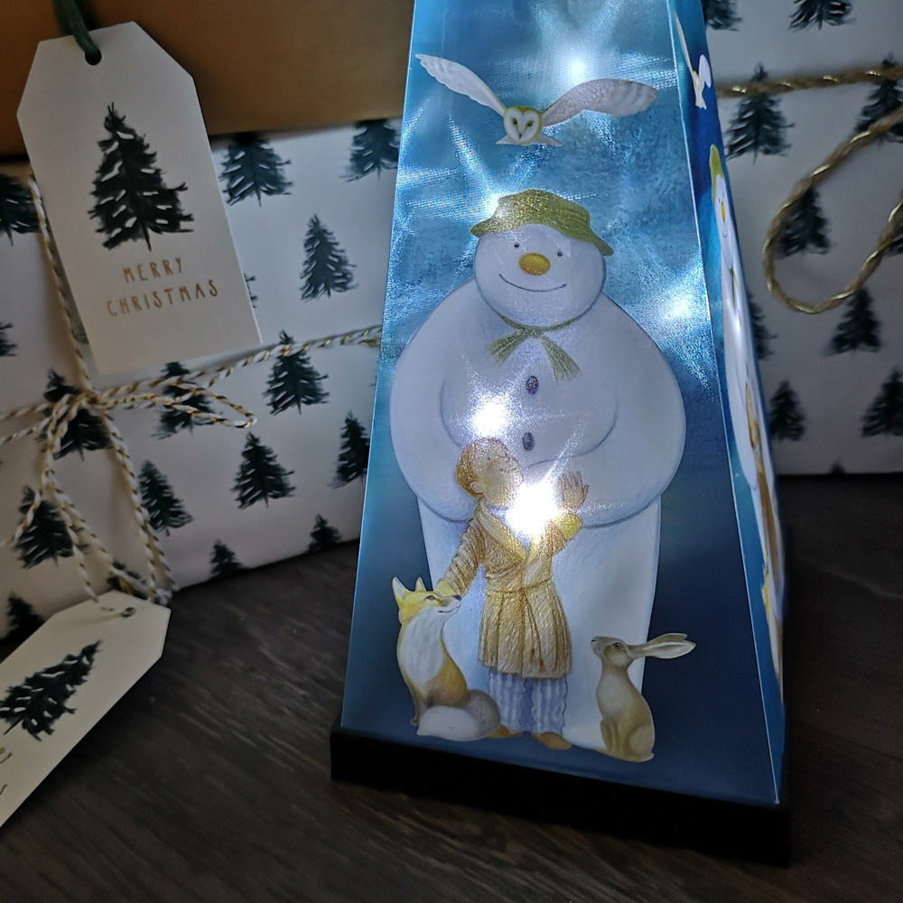 Samuel Alexander The Snowman and Friends Laser Pyramid Christmas Decoration 35cm Image 3