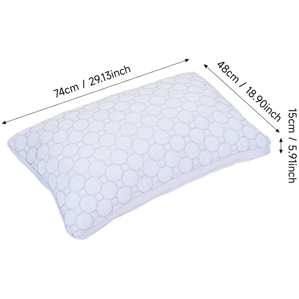 Living and Home White Minimalist Pillow Inner 48 x 74cm Image 8