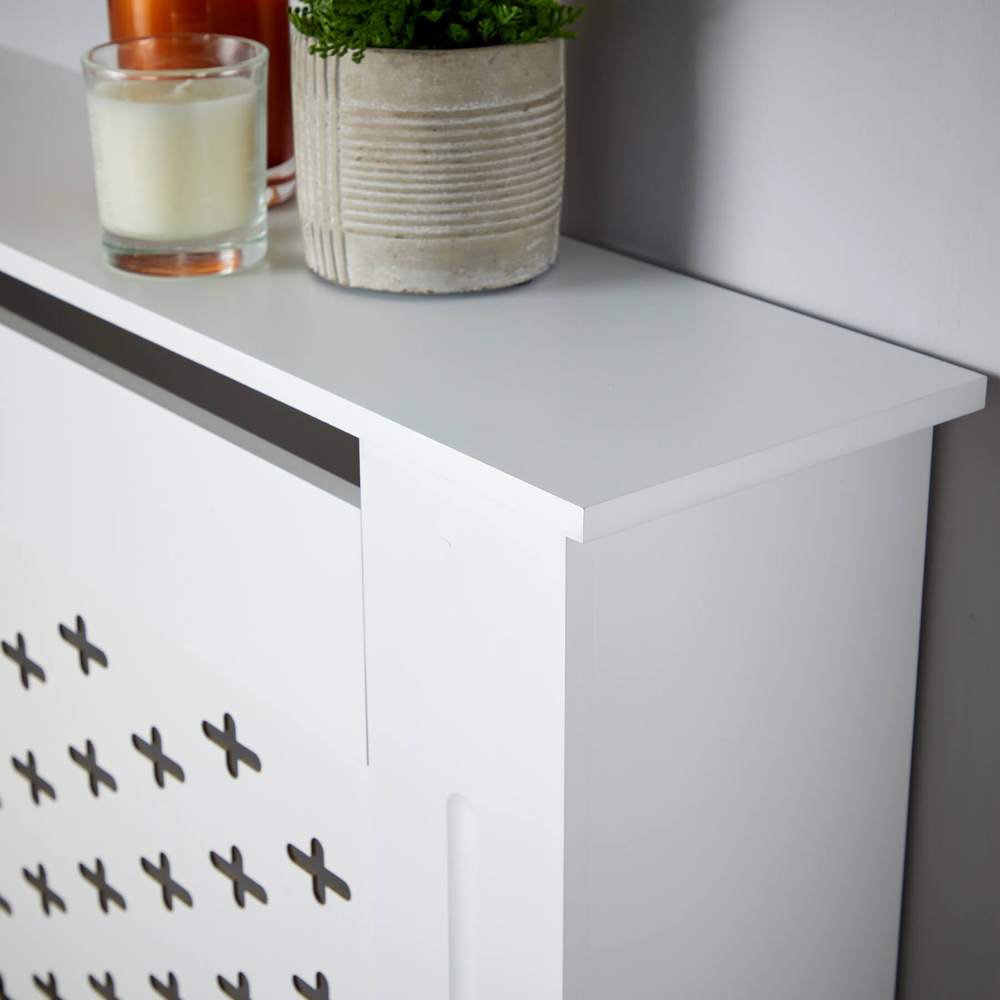 Home Source Crofton White Radiator Cover Unit Medium Image 4