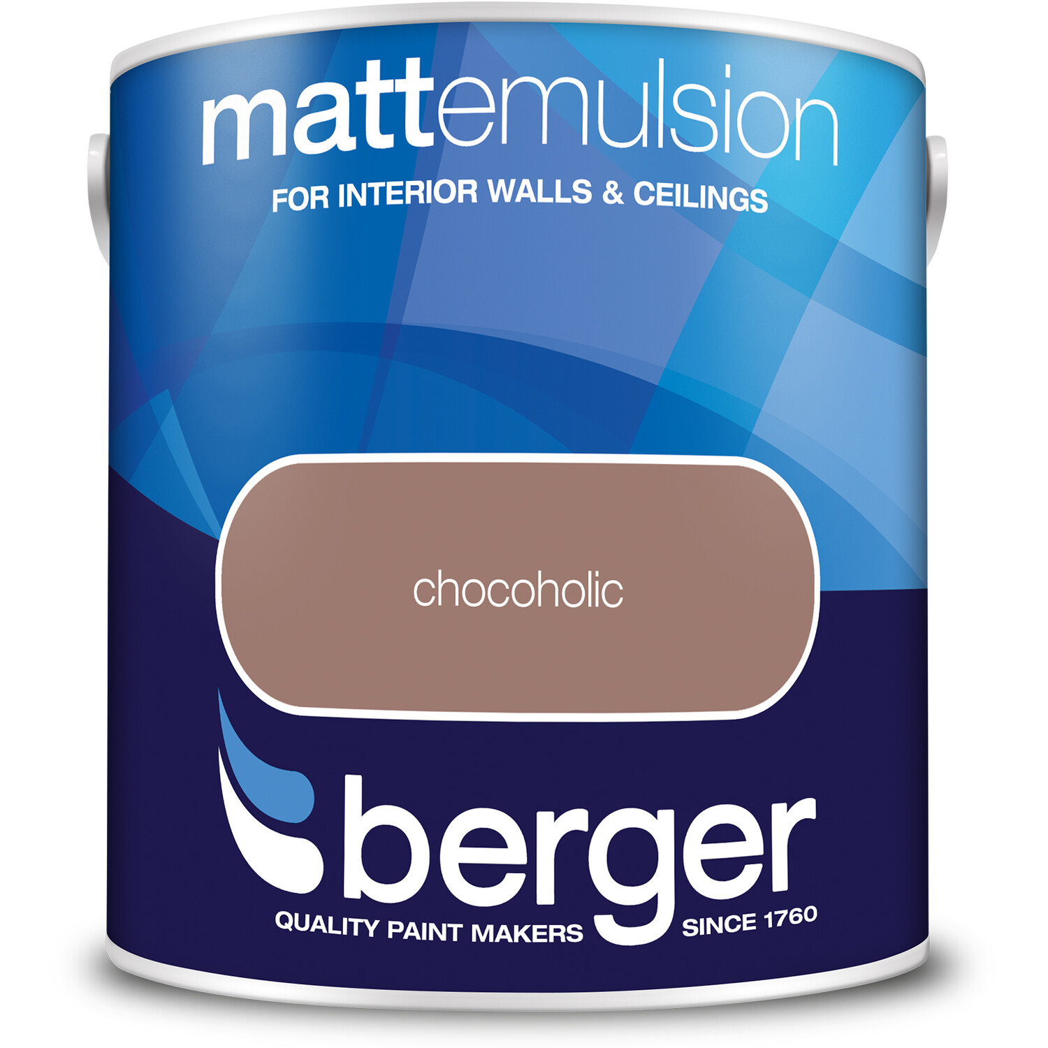 Berger Walls & Ceilings Chocoholic Matt Emulsion Paint 2.5L Image 2