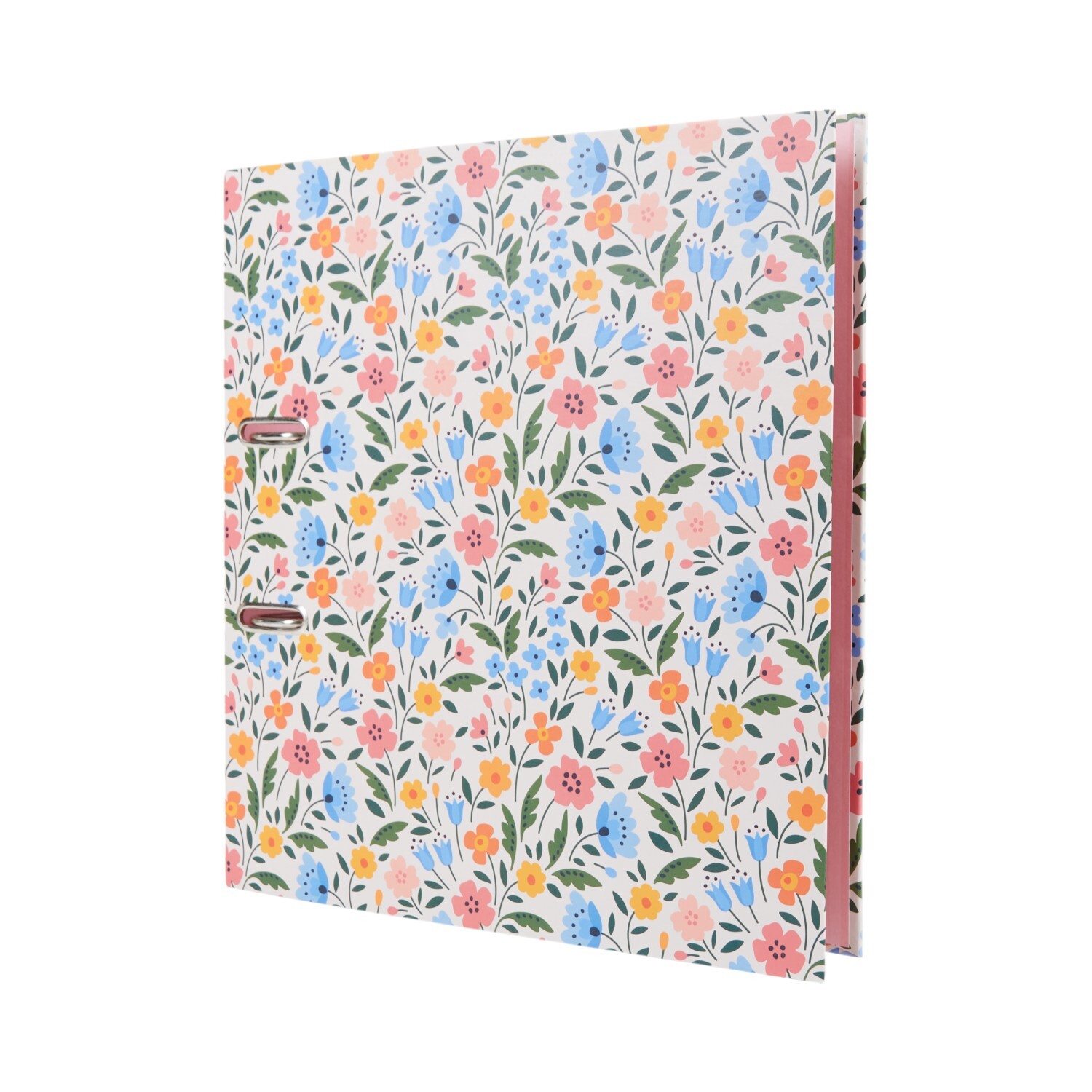 Bright Floral Lever Arch File Multicolour Image 2