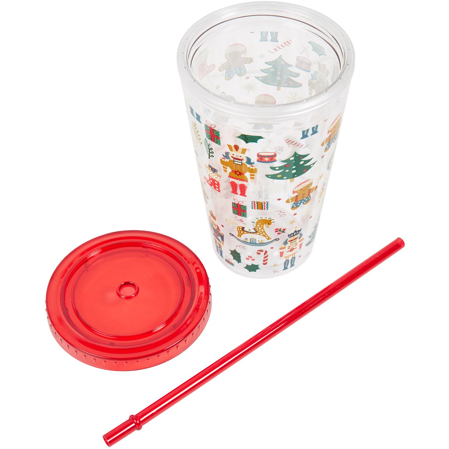 Christmas Tumbler with Straw 480ml Image 3