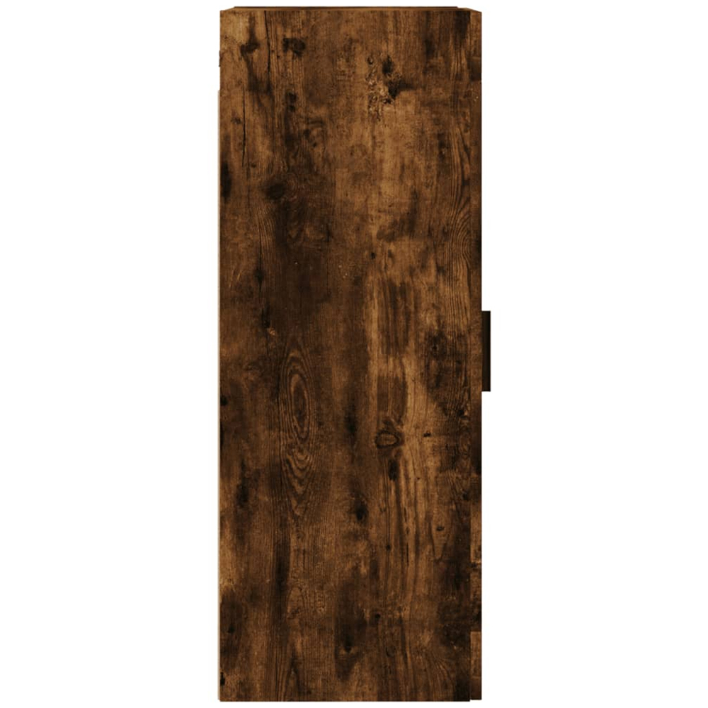 vidaXL Single Glass Door Brown Smoked Oak Wall Mounted Cabinet Image 6