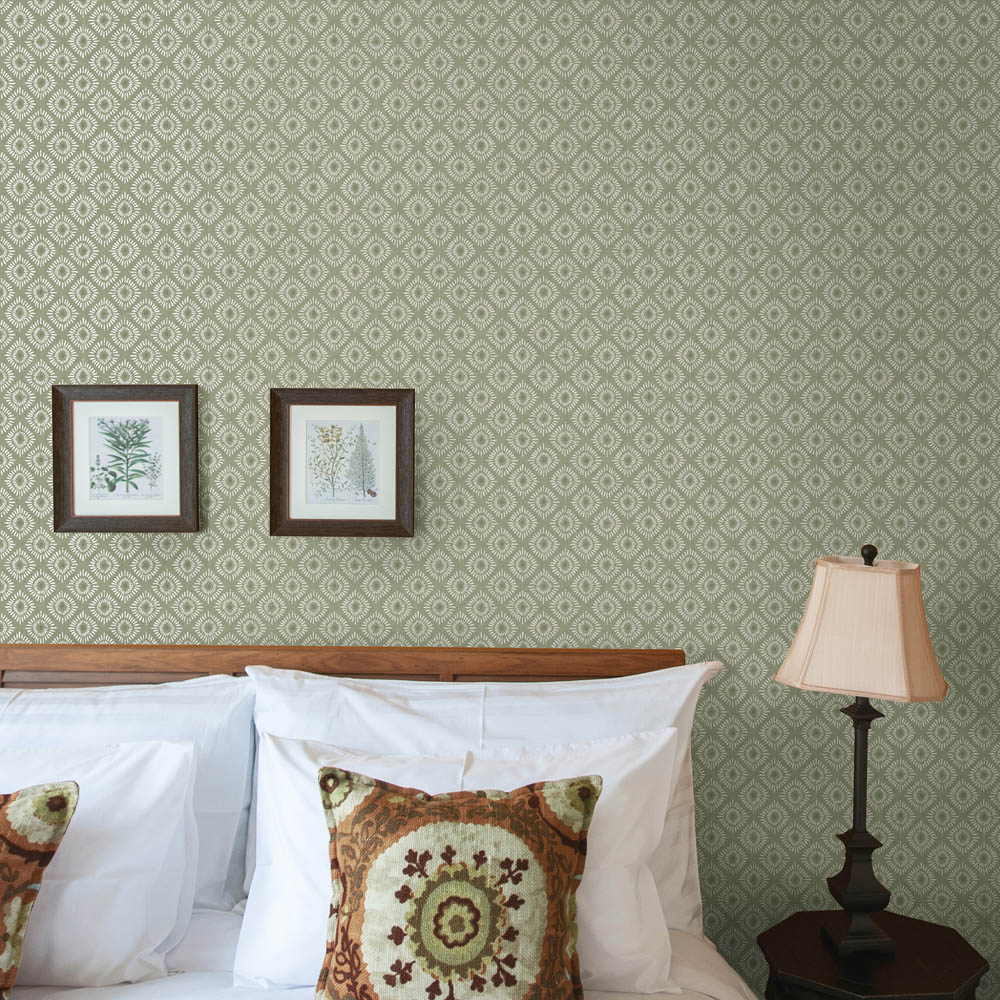 Holden Decor Indian Sunburst Sage Wallpaper Image 3