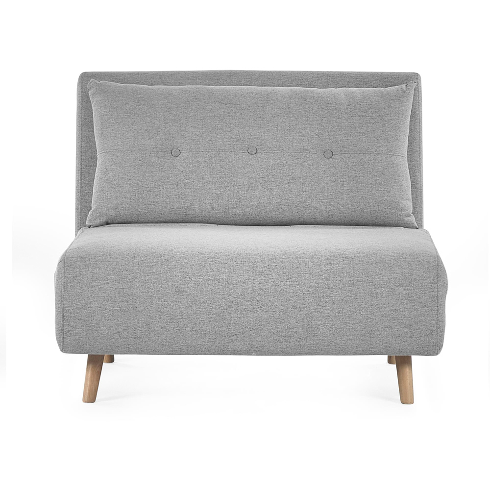 Julian Bowen Rowan Single Seater Grey Button-Tufted Sofa Bed Image 5