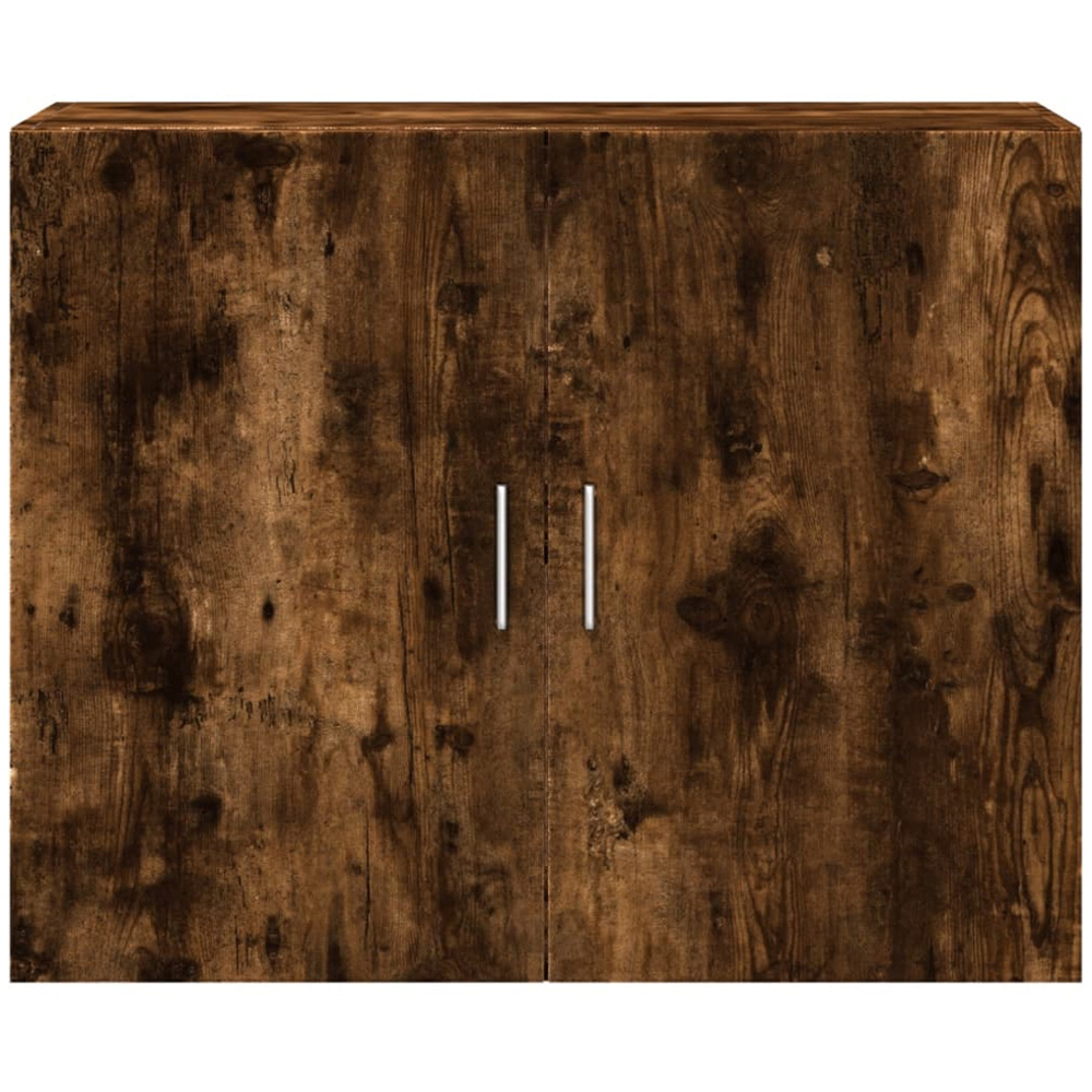 vidaXL 2 Door Smoked Oak Wall Cabinet Image 4