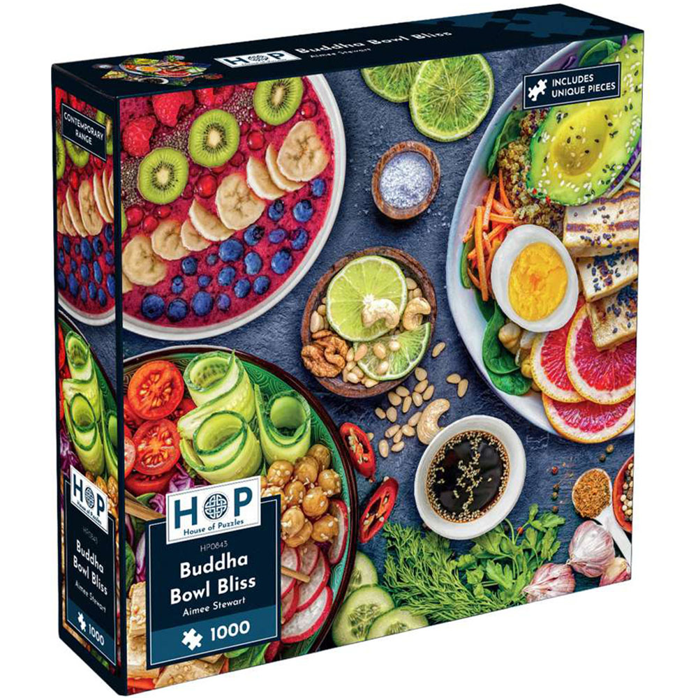 The House of Puzzles Buddha Bowl Bliss 1000 Piece Jigsaw Puzzle Image 2