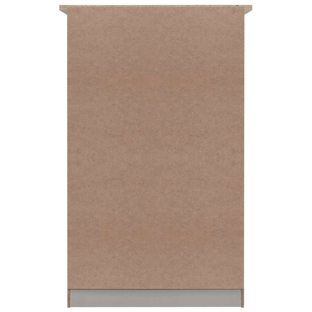 Highgate 3 Door Grey and Oak Wardrobe Image 4