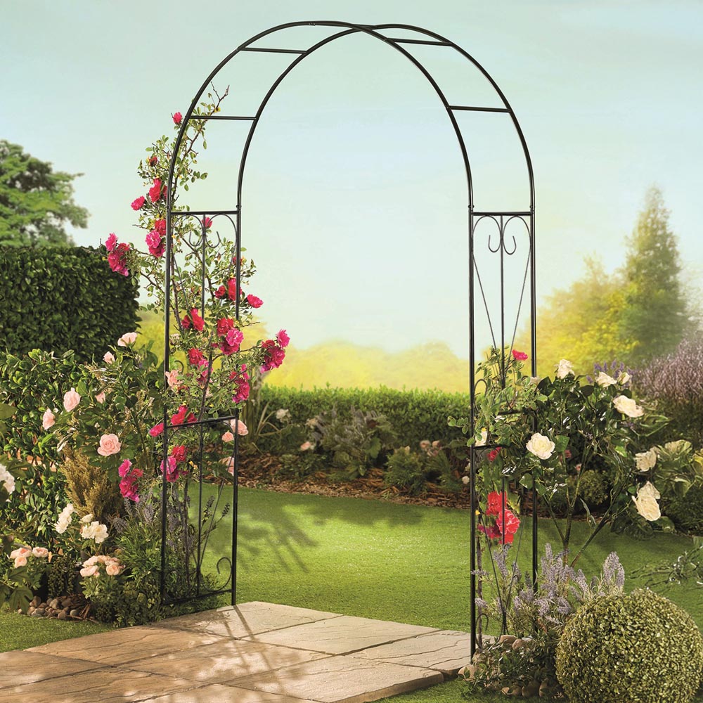 Garden Gear 2.2m Garden Arch Swirl Image 1