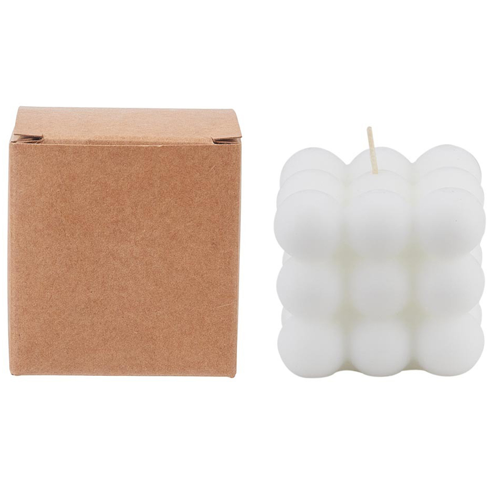 H&O Direct Chamomile Decorative Bubble Cube Scented Candle Image 2