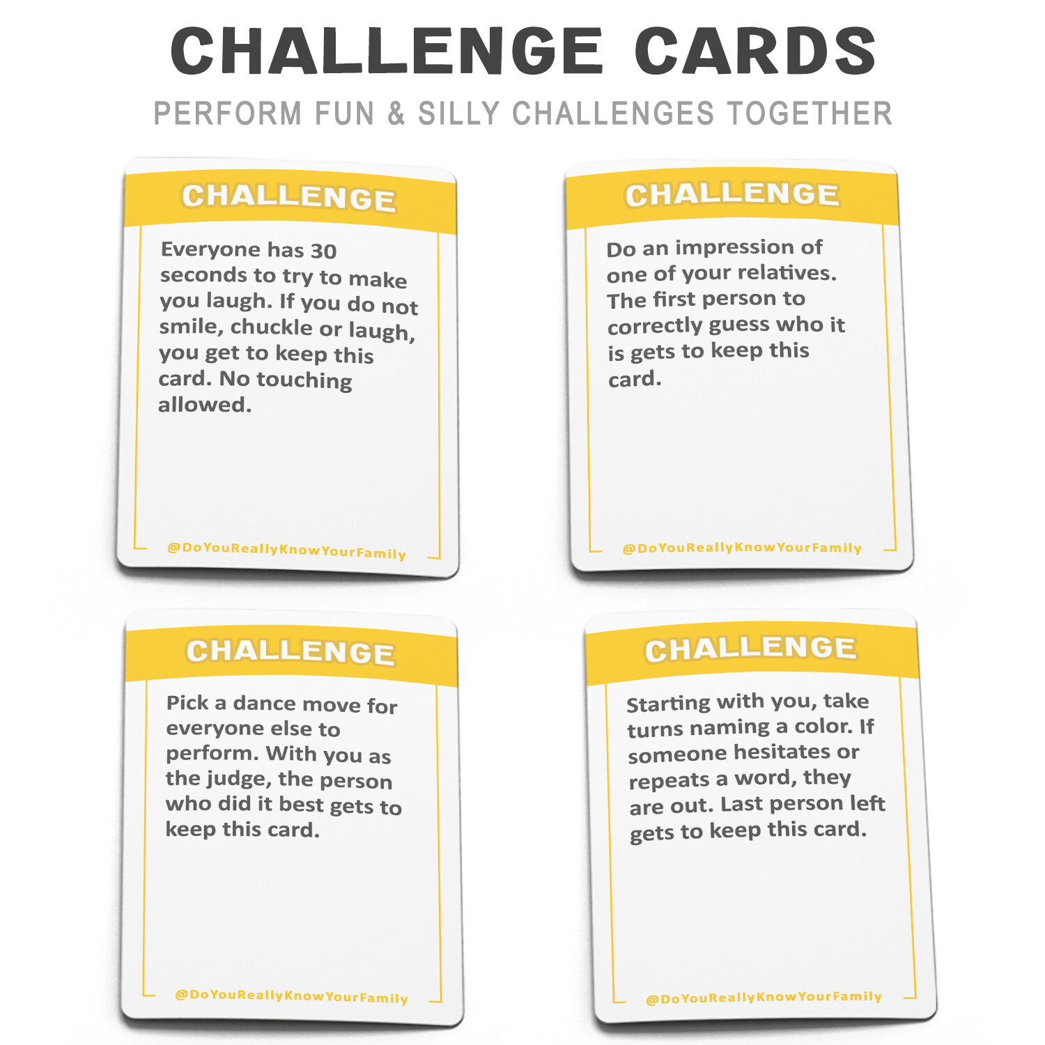 Do You Really Know Your Family Card Game Yellow Image 6