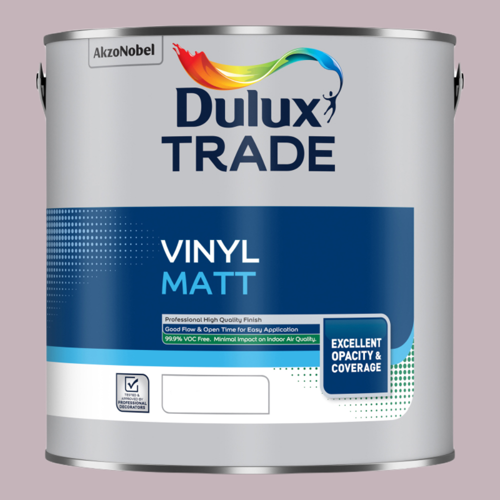 Dulux Trade Dusted Fondant Walls and Ceilings Vinyl Matt Paint 2.5L Image 2