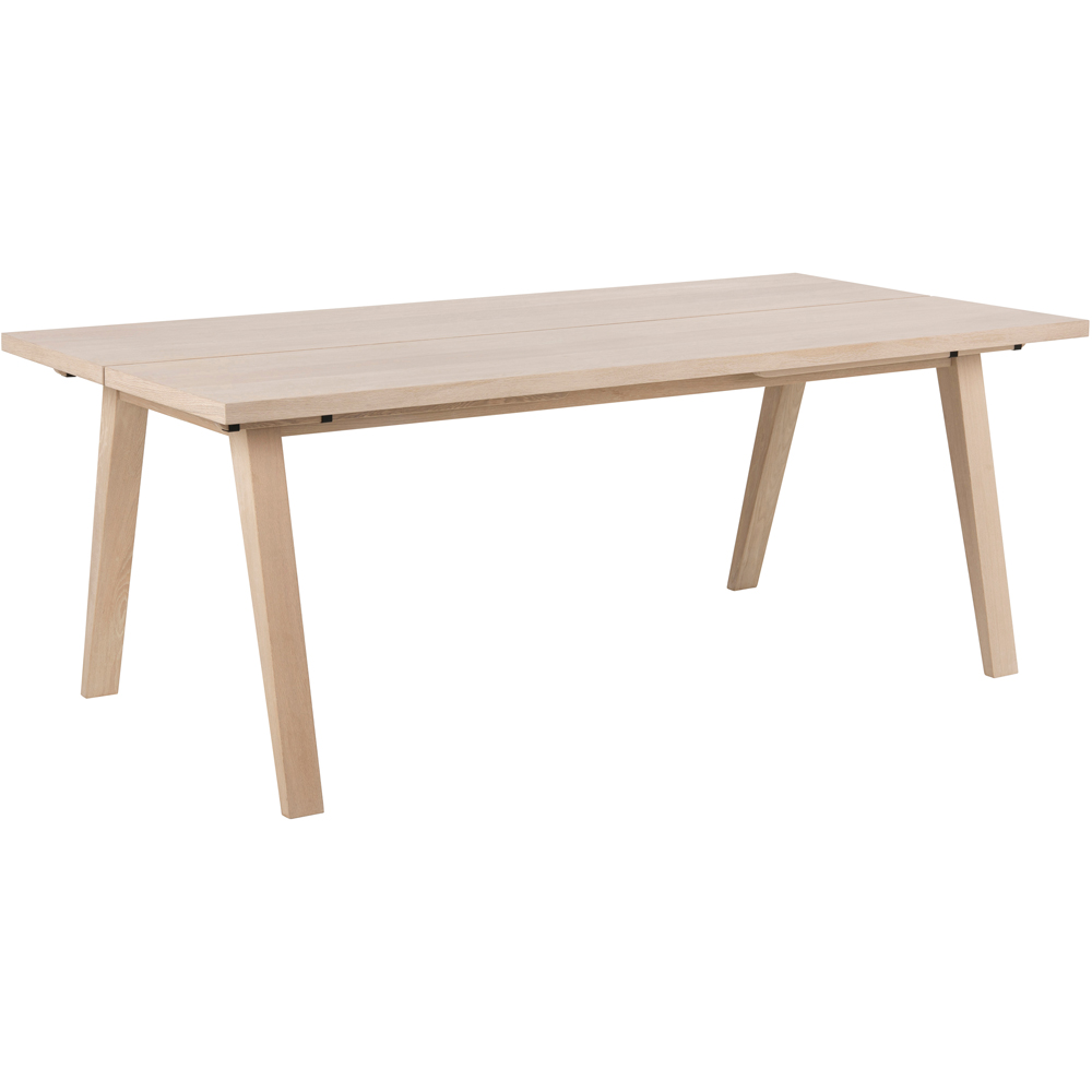 Florence A Line White Oak Rectangular Dining Table Image 2