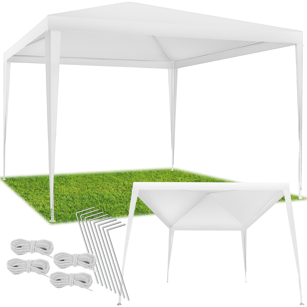 tectake Kara 3 x 3m White Water and UV Resistant Gazebo Image 2