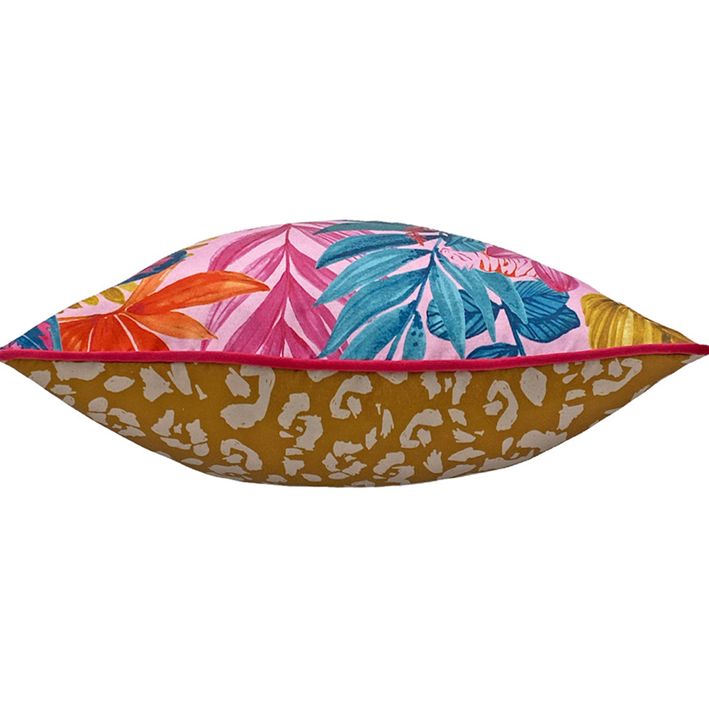 furn. Psychedelic Pink Jungle Tropical Cushion Image 4