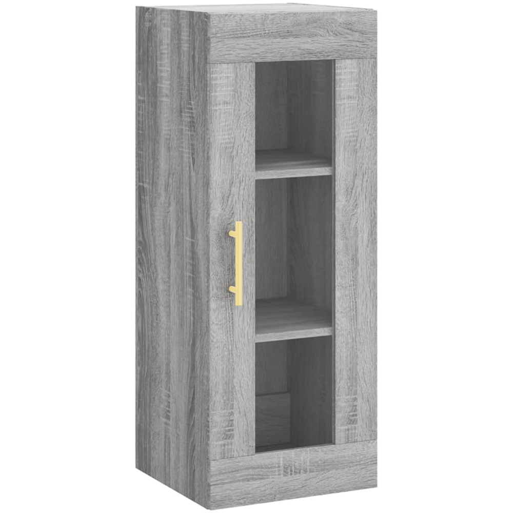 vidaXL Single Door 3 Shelf Grey Sonoma Highboard Image 5