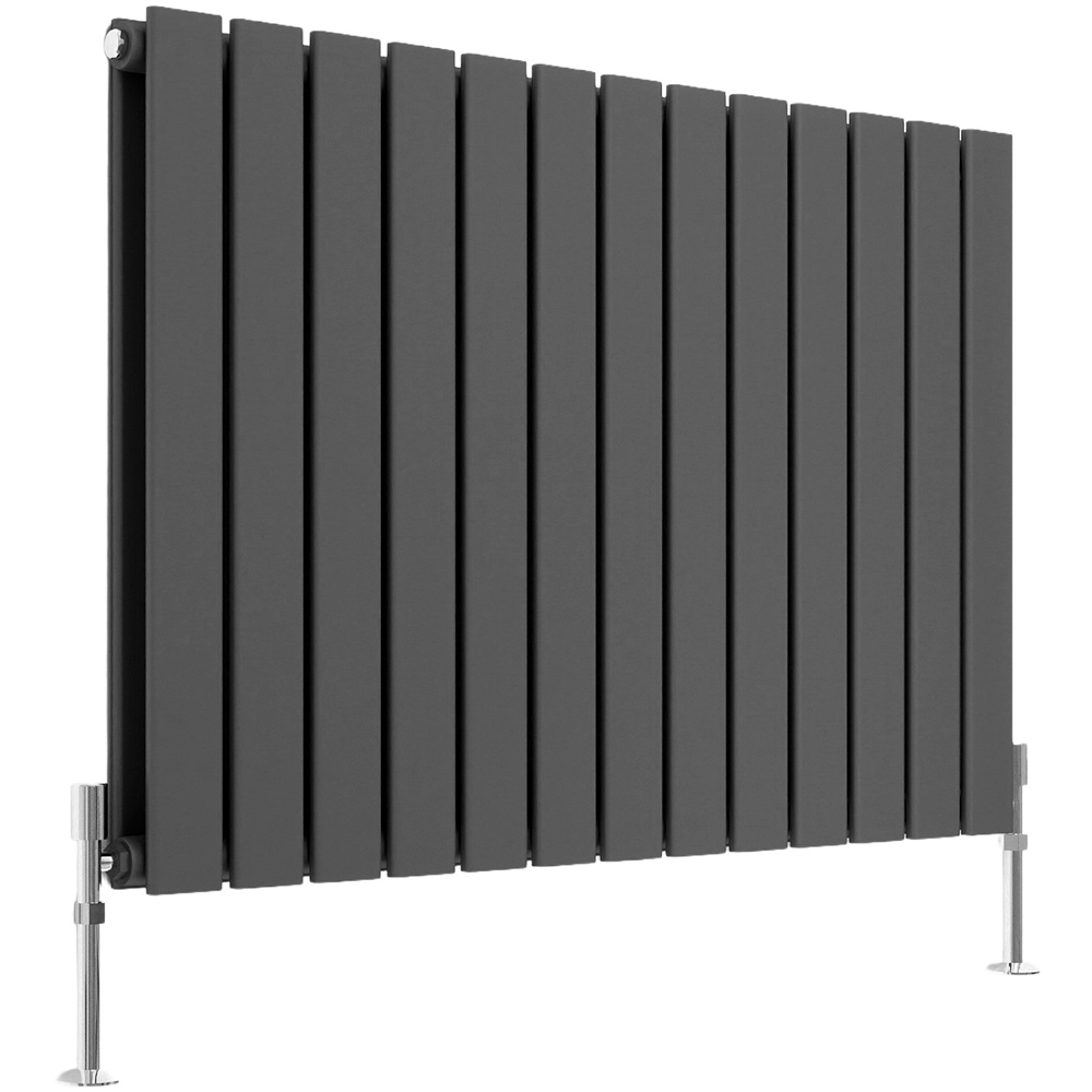 Stech Homes 3921 BTU Anthracite Double Panel Horizontal Flat Radiator 600 x 884mm Image 1