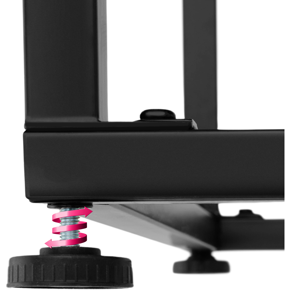 tectake 2 Drawer Dark Wood Reading Sideboard Image 6