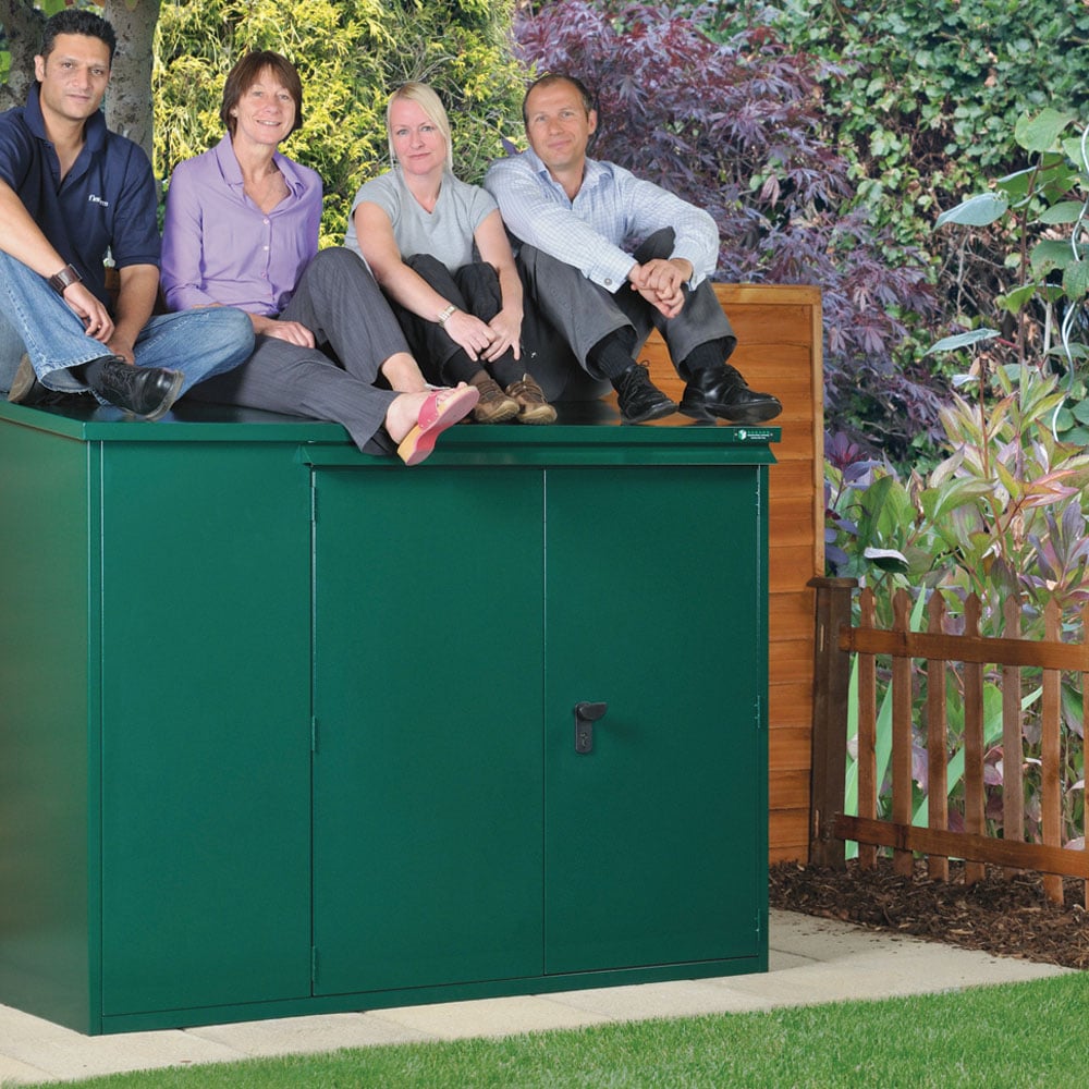Asgard Addition 6 x 3ft Double Door Green Caravan Storage Shed Image 9
