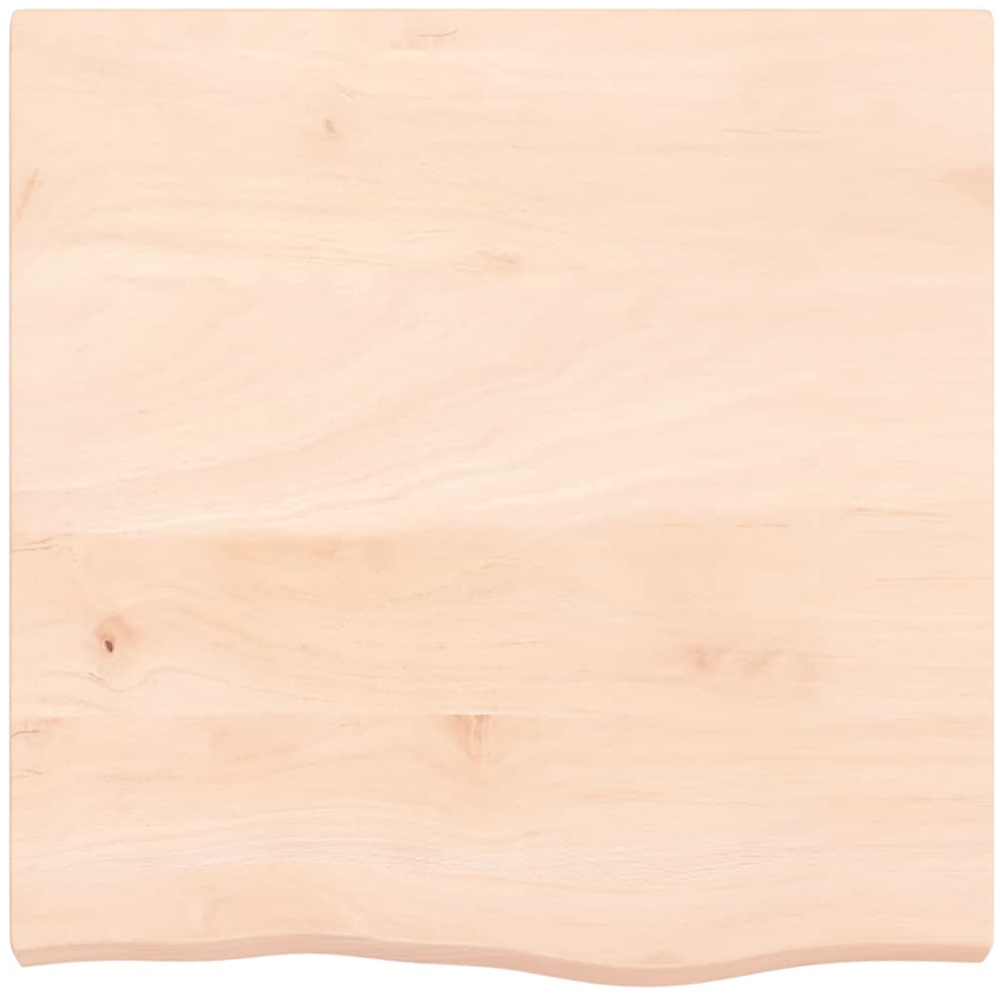 vidaXL 60 x 60 x 6cm Untreated Solid Wood Oak Wall Shelf Image 3