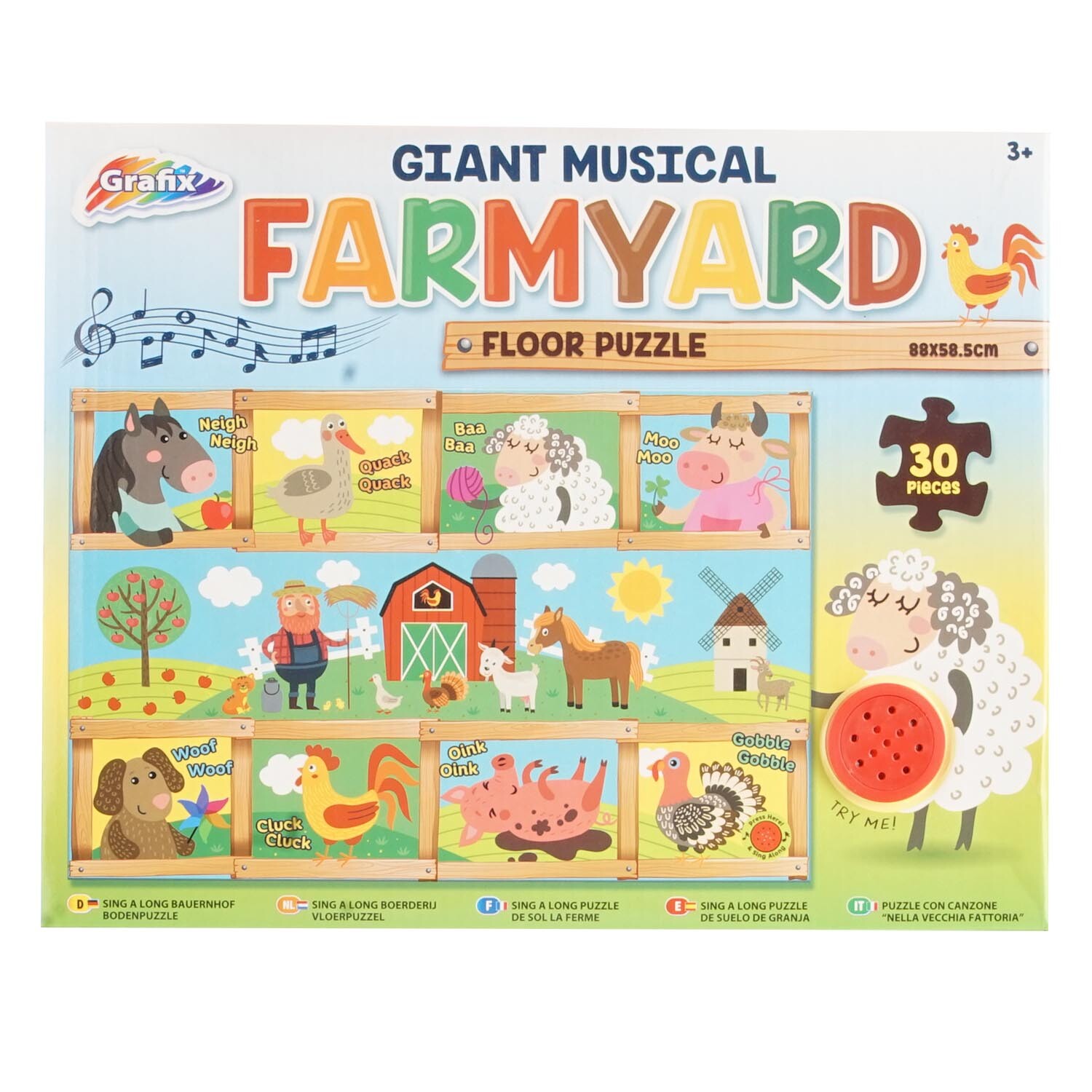 Giant Musical Farmyard Floor Puzzle Image 1