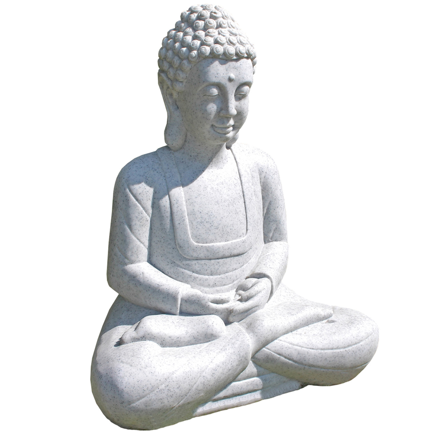 Enigma Meditating Buddha Granite Garden Ornament 56cm Image