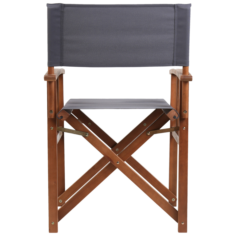 Charles Bentley Set of 2 Grey Directors Chair Image 6