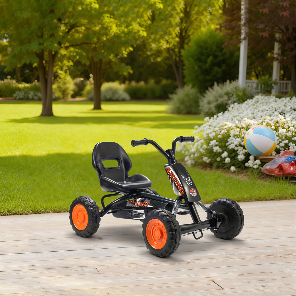 Tommy Toys AIYAPLAY Black Kids Pedal Go Kart Image 4