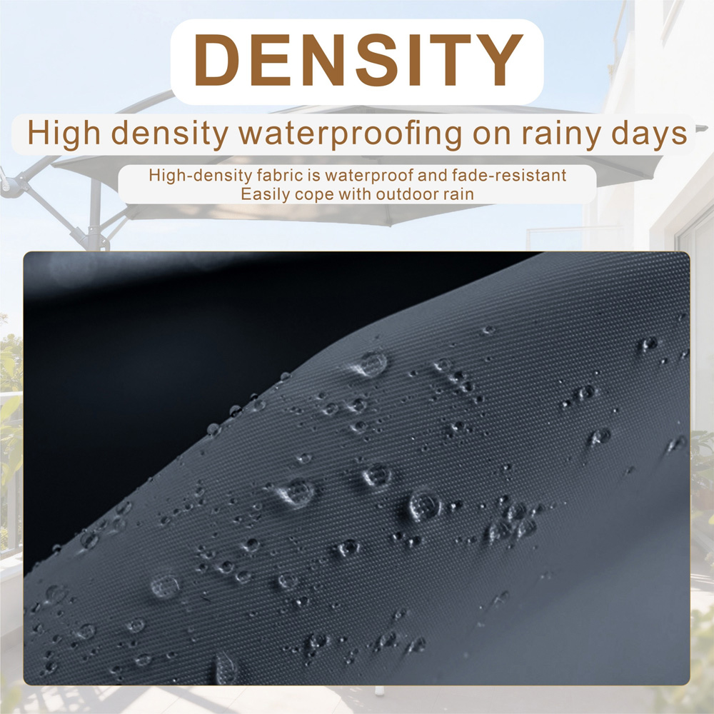 Direct Wicker Grey Crank Handle Cantilever Parasol 2.94m Image 5