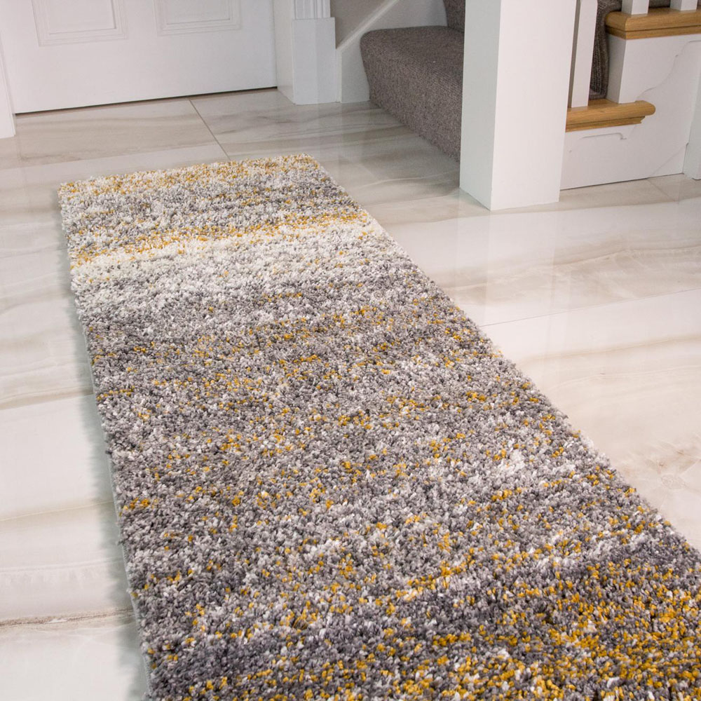 Kukoon Alder Ochre Shaggy Rug 60 x 240cm Image 3