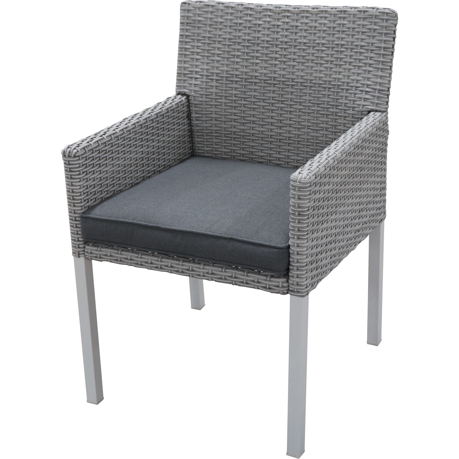 Naples 7 Piece Dining Set - Grey Image 7