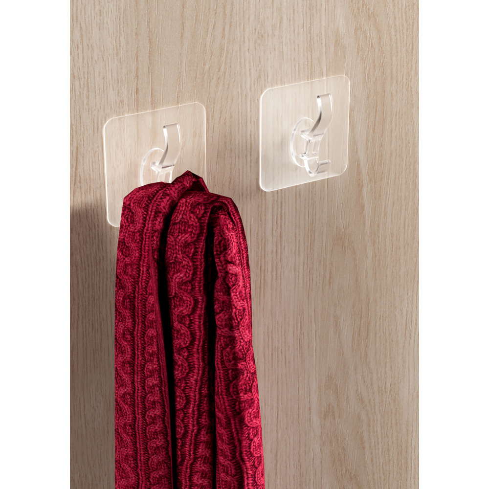 Avilo Adhesive Waterproof Plastic Hook 10 Pack Image 5