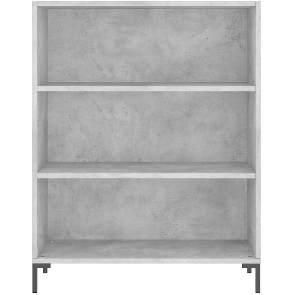 vidaXL 2 Door 3 Shelf Concrete Grey Highboard Image 8