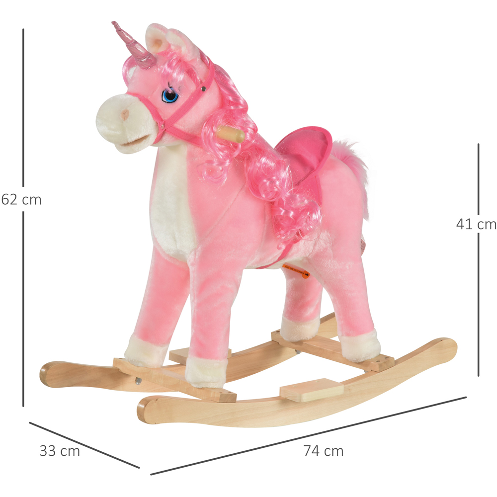 Tommy Toys Rocking Horse Unicorn Toddler Ride On Pink Image 7