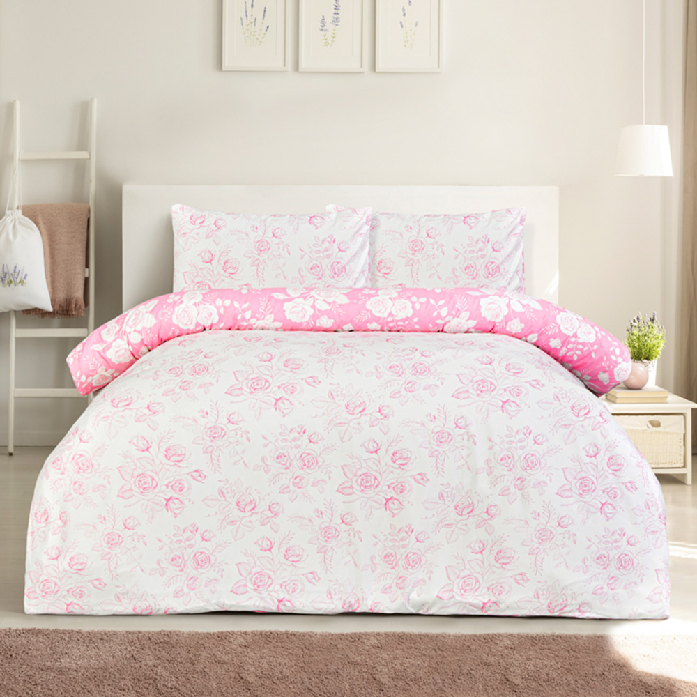 Smart Living Double Floral Toile Duvet Set Image 1