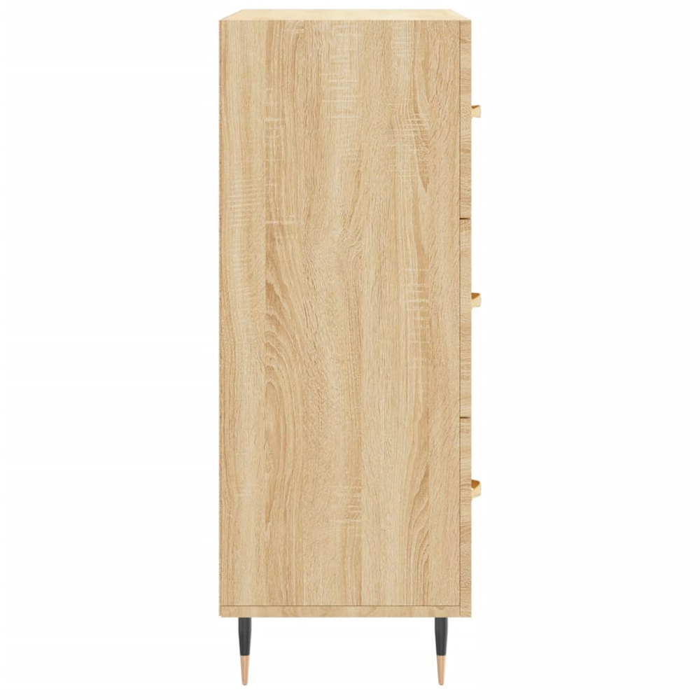 vidaXL 3 Drawer Sonoma Oak Large Sideboard Image 7