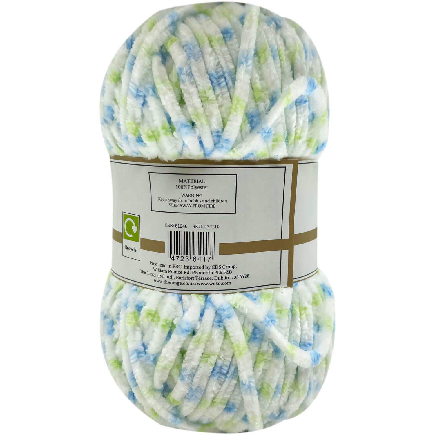 Multi Colour Chenille Yarn Image 4