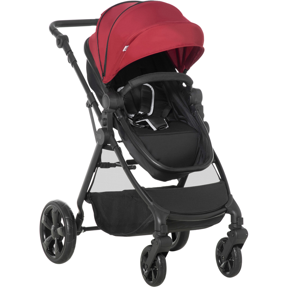 Portland Red Baby Pushchair Stroller Image 1