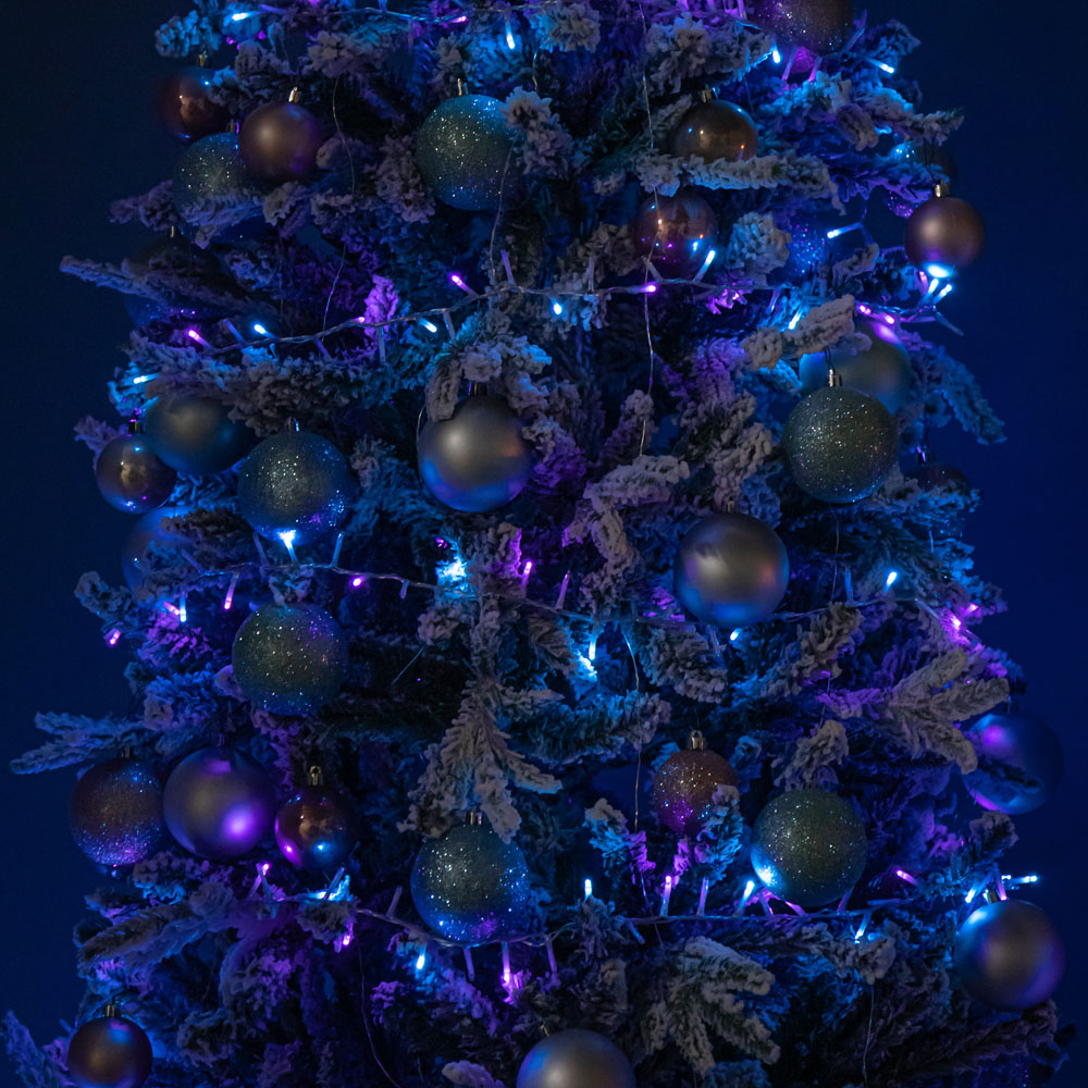 Samuel Alexander TreeBrights 2000 Rainbow LED Clear Cable Christmas String Lights 50m Image 3