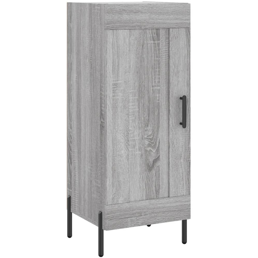 vidaXL 2 Door Grey Highboard Image 5