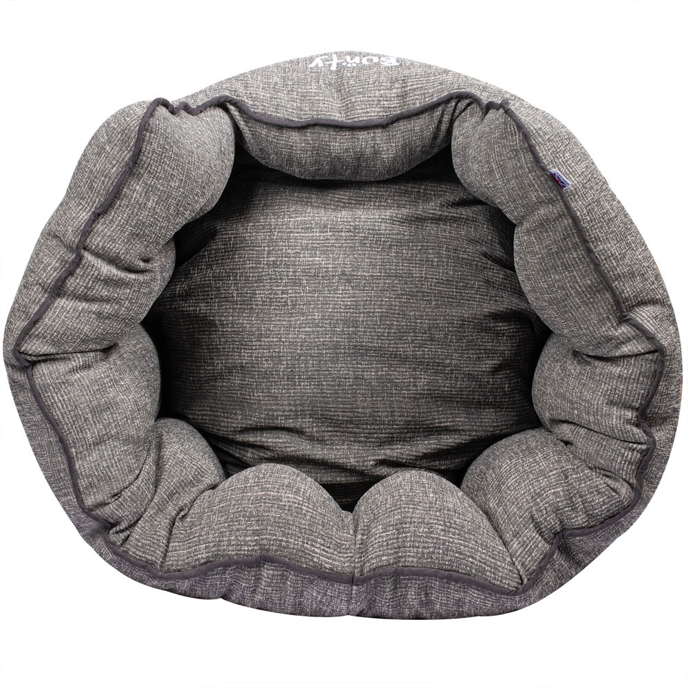 Bunty Regal Large Fossil Grey Oval Pet Bed Image 6