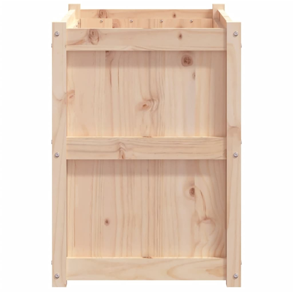 vidaXL Natural Solid Pine Wood Garden Planter Image 5