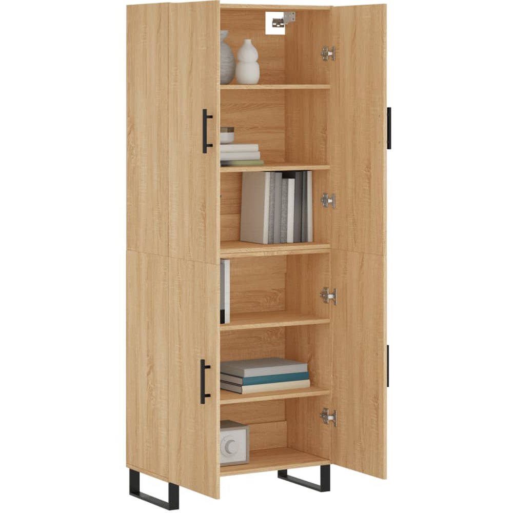 vidaXL Brown Engineered Wood Highboard Image 3