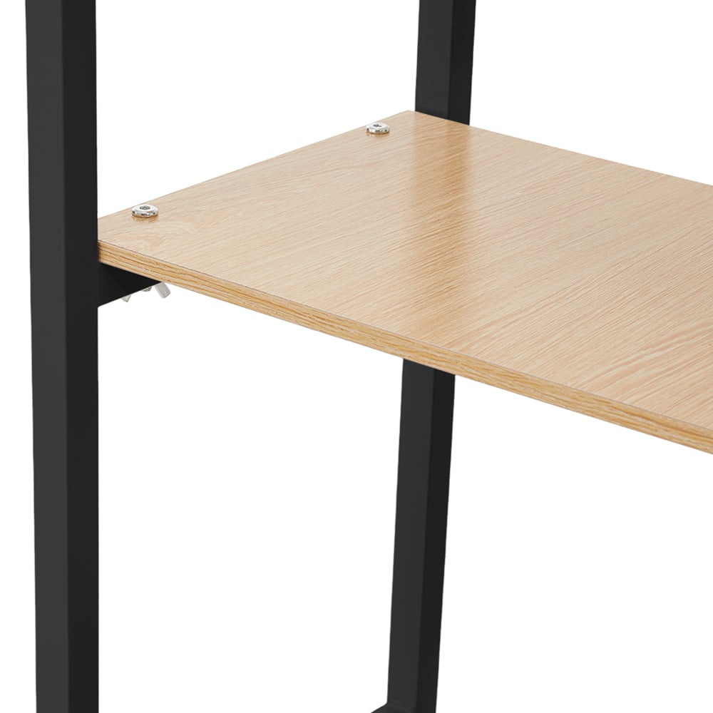 Living and Home 3 Shelf Black Over Toilet Storage Shelf Image 4