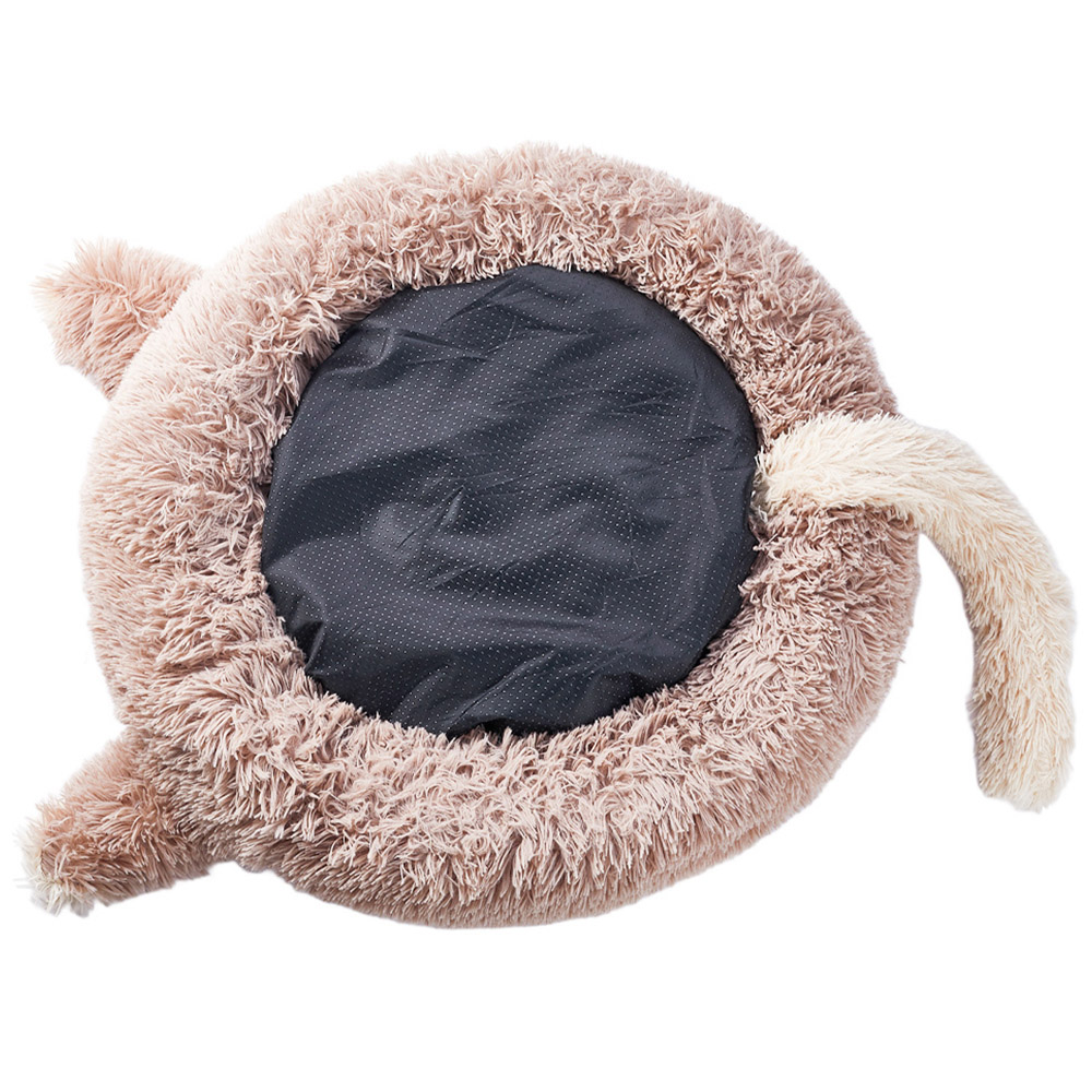 H&O Direct 2ft Brown Pet Calming Bed Image 3