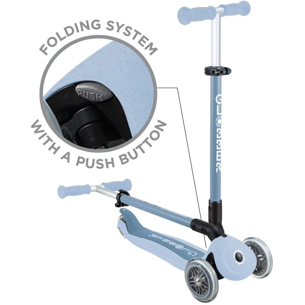 Globber Go Up Active Lights Ecologic Blueberry Kids Scooter Image 6