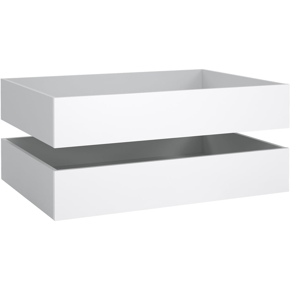 Florence White High Gloss Underbed Drawer Set of 2 Image 1